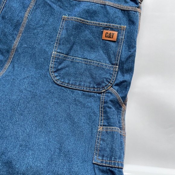 Caterpillar Cat Shorts Workwear Carpenter Style Size 38 High Waist 100% Cotton - Picture 6 of 8